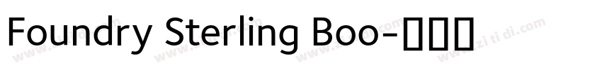 Foundry Sterling Boo字体转换